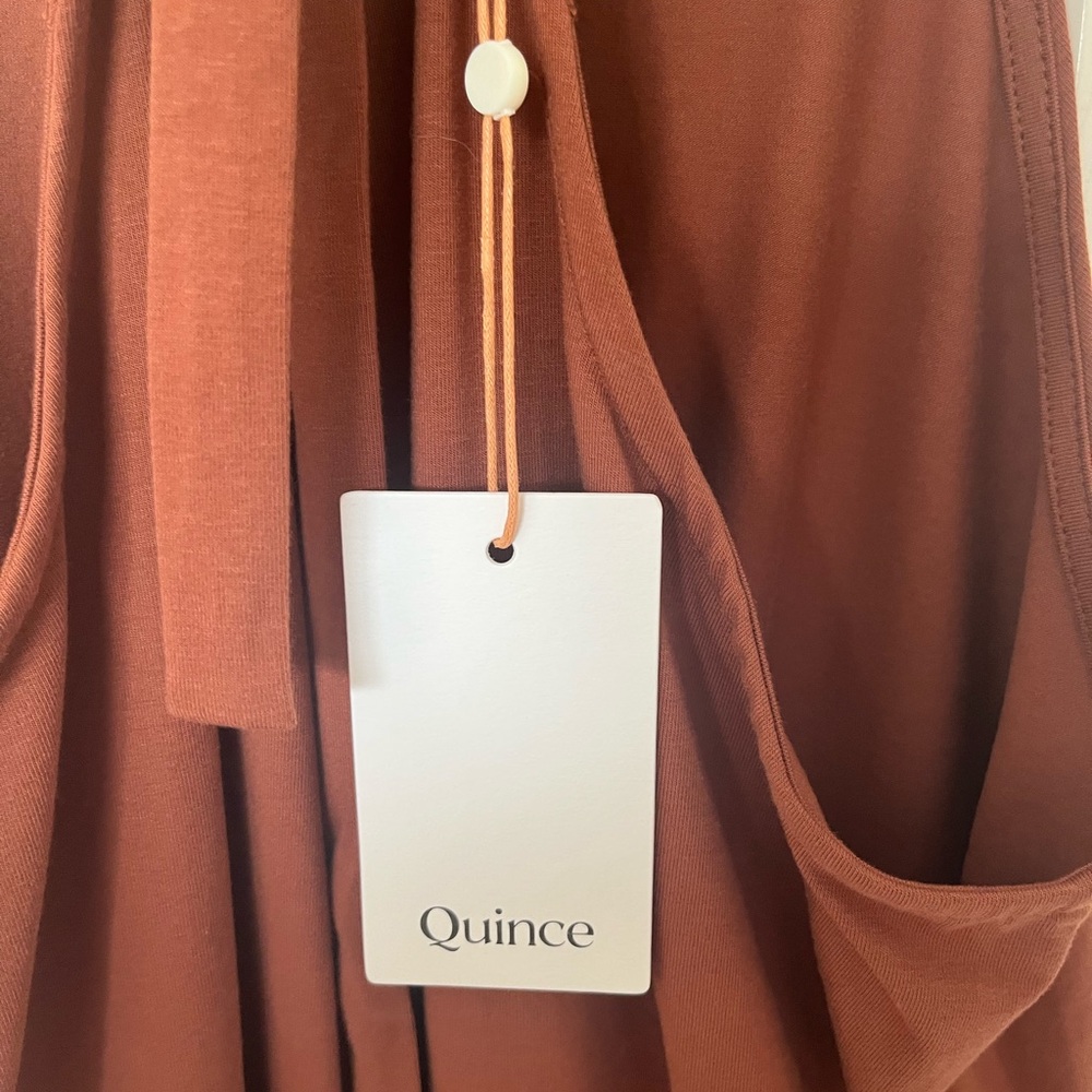 Maternity Rust Utility Jumpsuit - Picture 13 of 14